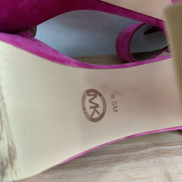 Michael Kors Tara Gem Platform Sandels- Pink- Size 9.5 M- NWOB - Picture 9 of 10